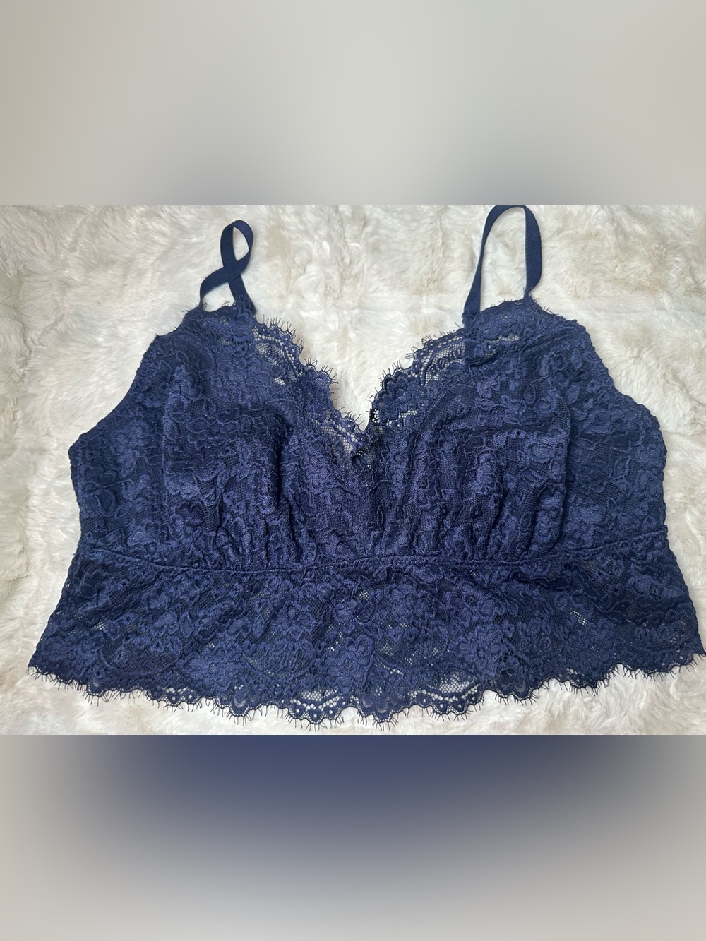 Aerie Navy Lace Bralette